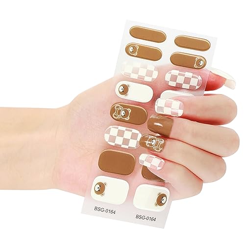 Halbgehärtete Gel Lackstreifen Selbstklebende Gel Aufkleber Dauerhafte Glitzer Gel Wraps Aufkleber Feile von antianzhizhuang