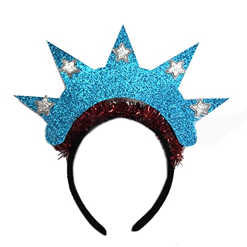 HaloCrown Stirnband für Damen zum 4. Juli, Statue der Krone, Stirnband, Unabhängigkeitstag, 4. Juli, Stirnband für Damen von antianzhizhuang