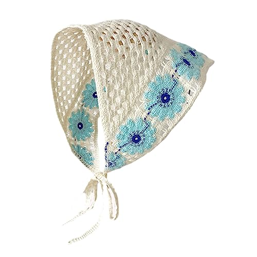 Hot Girls Crochet Bandanas Knit Hair Scarf Summer Sunproof Turban Girls Camping Take Photo Hair Kerchief Crochet Hairband For Women Handmade Crochet Hairband With Cute Pattern von antianzhizhuang