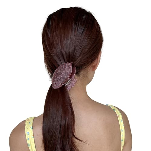 Temperament-Haarklammer für Damen, glänzende Haarklammer für Damen, Hochzeit, Pferdeschwanz, zarte Kiefer-Clip für Braut, Barettes und Haarspange für Mädchen, niedliche Haarspange für Mädchen, von antianzhizhuang