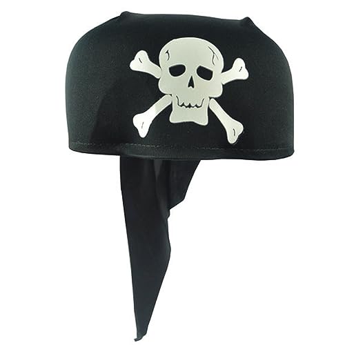 Y2k Mädchen Schädel Druck Haarband Hiphop Tie Back Bandana Stirnband Verstellbar Piraten Turban Halloween Haarschmuck Piraten Bandana Damen Piraten Bandana Herren Piraten Bandana Kinder Piraten von antianzhizhuang