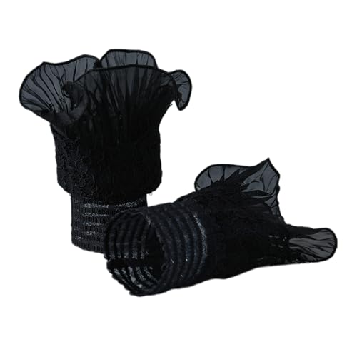 antianzhizhuang Frühling Abnehmbare Ärmelbündchen Spitzenbündchen Kunstärmel Rüschen Ellenbogenärmel SonnenschutzHandschuheDekorationen von antianzhizhuang