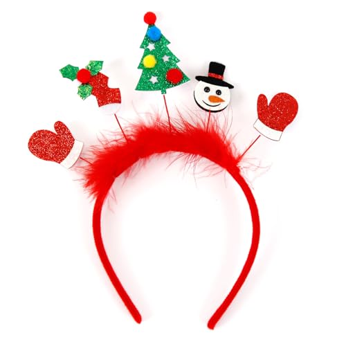 antianzhizhuang Stirnbänder mit weihnachtlichem Tierhorn, Haarschmuck für Mädchen und Damen, Feiertagsparty, Stirnbänder für Damen, Mädchen, Erwachsene, Kinder von antianzhizhuang