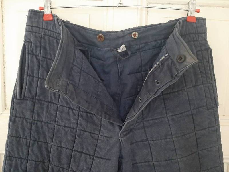Rar Antike Blaue 1940Iger Jahre Winter Wattehosestepphosewinterhosearmeehose von antiqueworkwear