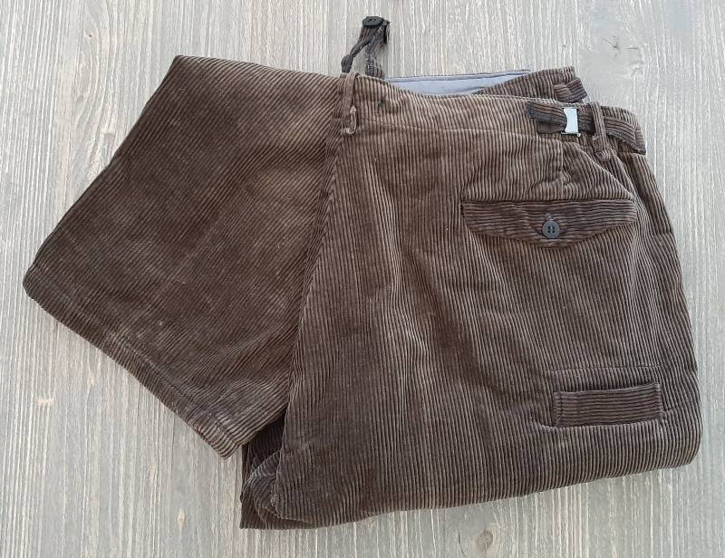 Rar Antike Dunkelbraune 1940/1950Iger Jahre Cordhoseherrenhosearbeitshosearbeiterhosecorduroy Pants von antiqueworkwear