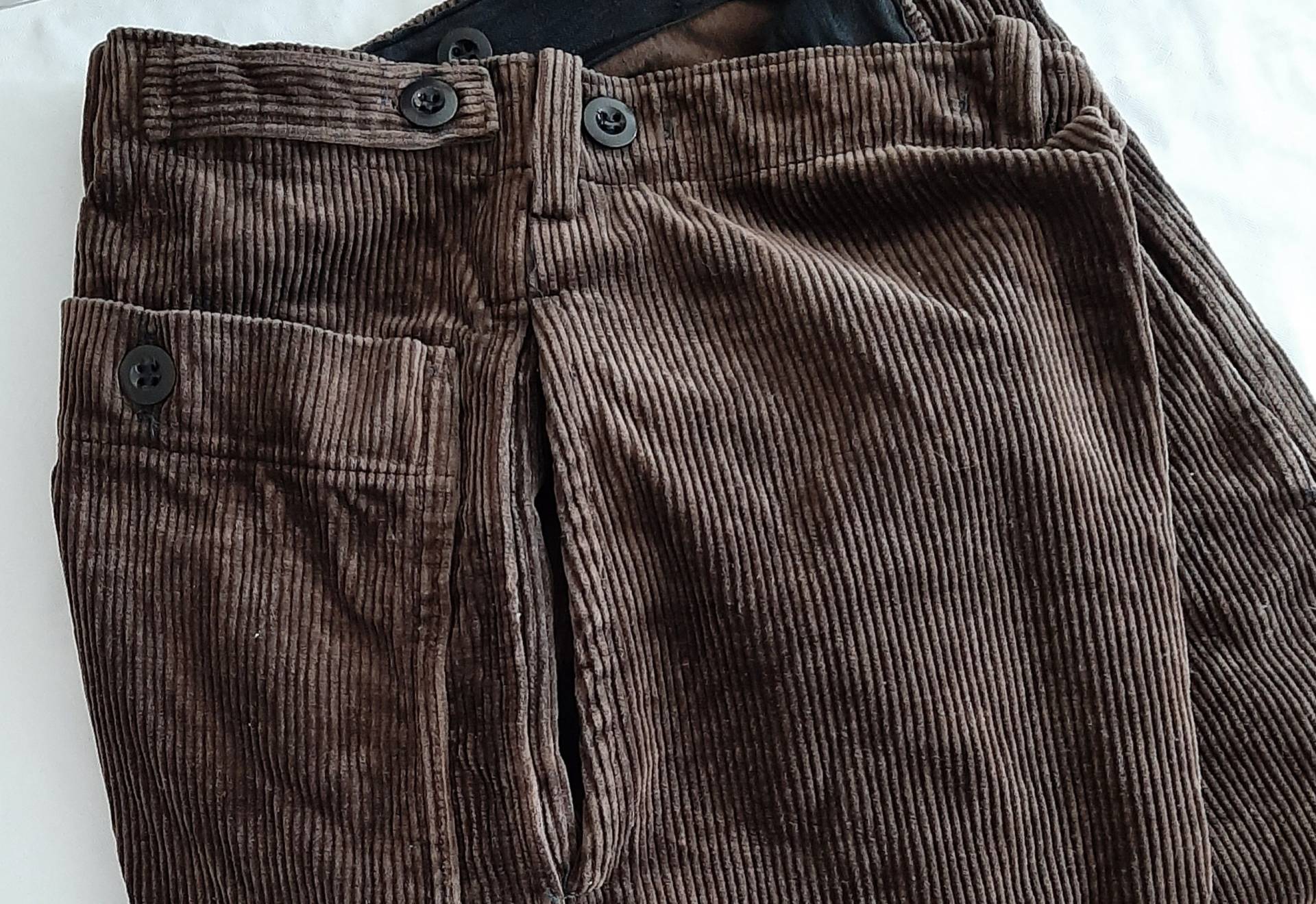 Rar Antike Dunkelbraune 1940/1950Iger Jahre Cordhoseherrenhosejagdhosewinterhosearbeitshosearbeiterhose von antiqueworkwear
