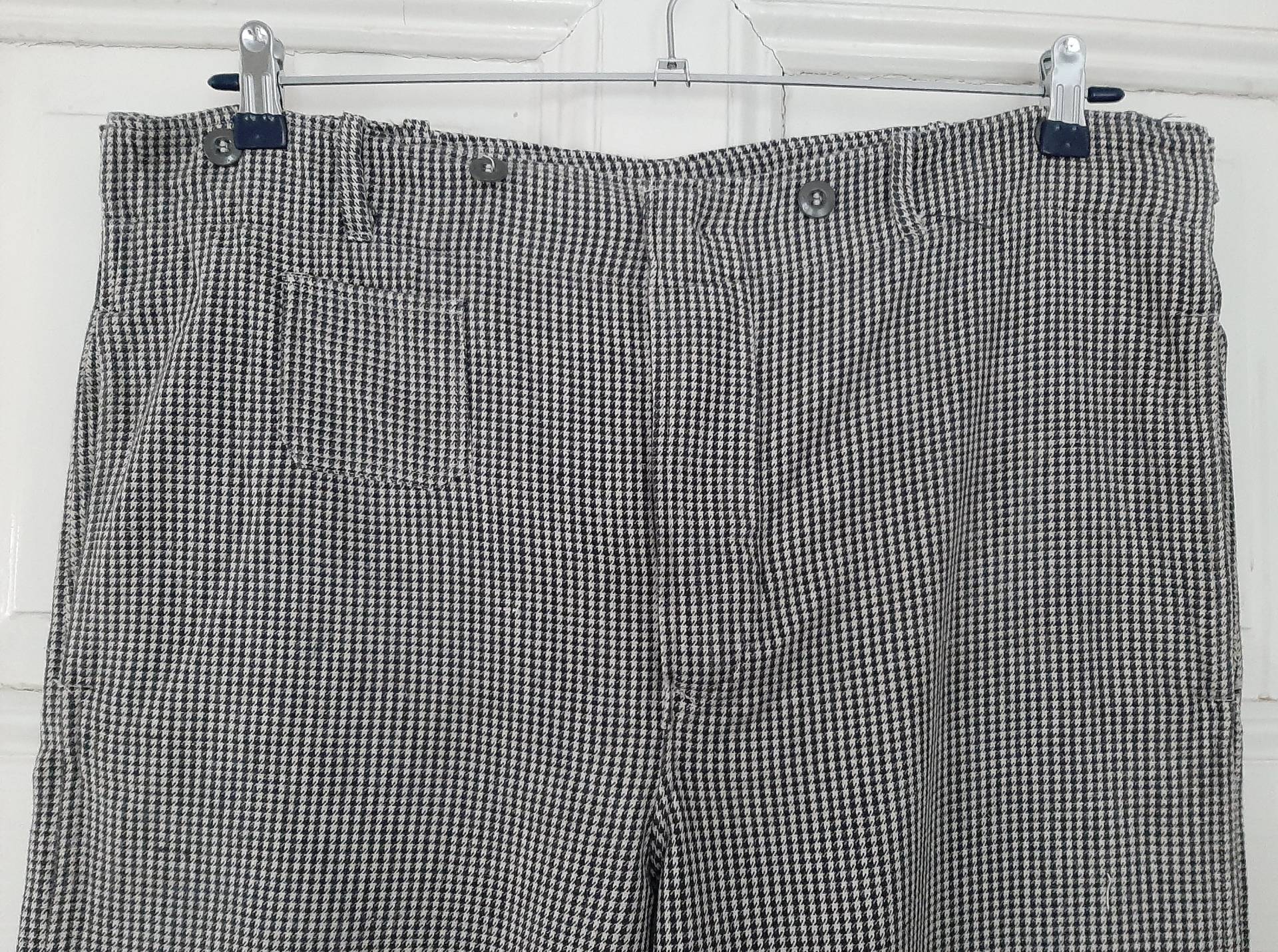 Rar Antike Herrenhose Im Hahnentrittmuster1940Iger/1950Iger Jahre ... Nos von antiqueworkwear