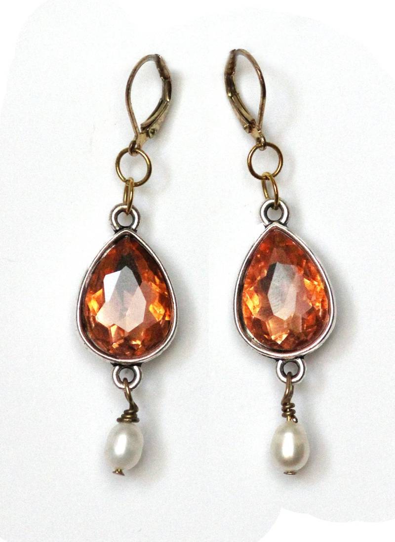 Champagner Strass Ohrringe - Glamour Handwerker Geschenke Für Sie von antonioandfrankie