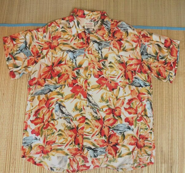 Vintage 1960's Hawaiian Shirt Made By South Pacific - Hand Screened von antonioshope