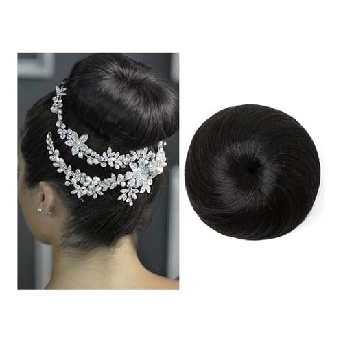 Haarknoten, Perückentasche mit Kordelzug und Schnalle for Damen – Aufbewahrung von Haaraccessoires mit Kugelkopf,für Frauen(Black) von anxinda