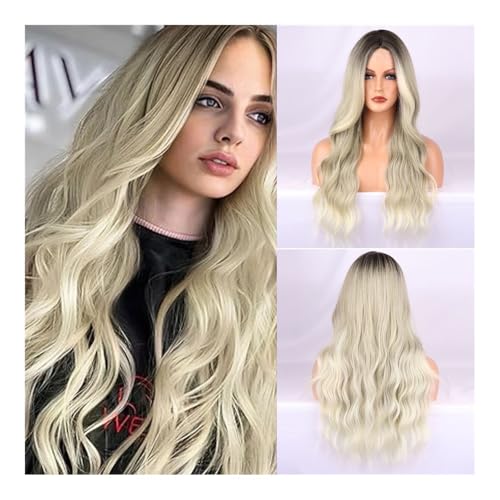 Perücken Perücke Frauen Temperament lange lockige Haare Chemiefaser Perücke für Damen von anxinda