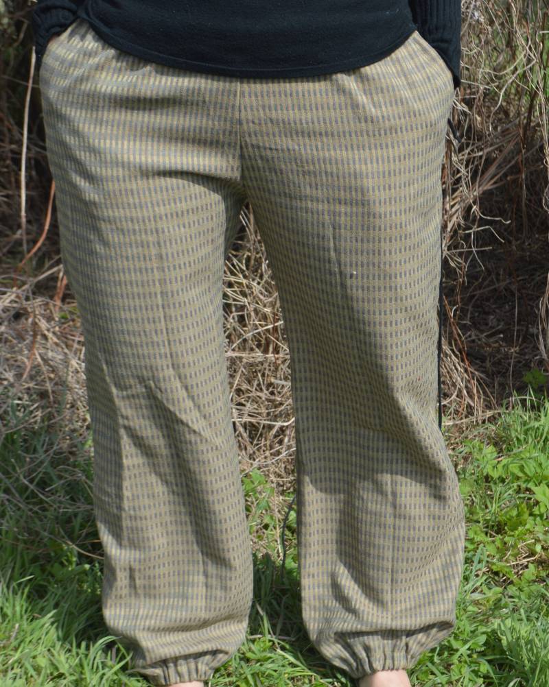 Hose Karo Grün Lang Unisex von anziehendesDesign