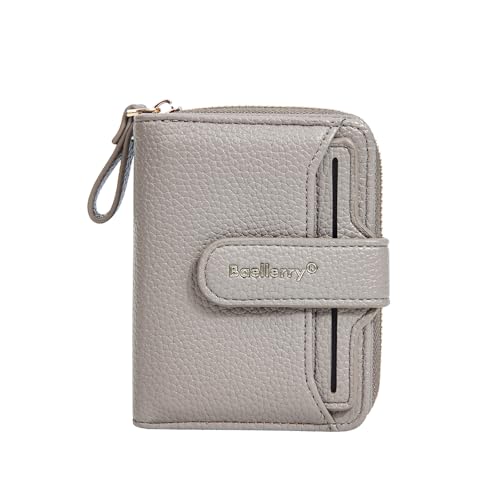 aolaso Kleine Frauen Brieftasche PU Leder RFID-Blockierung Bifold Karteninhaber Geldbörse mit Reißverschluss Münztasche von aolaso