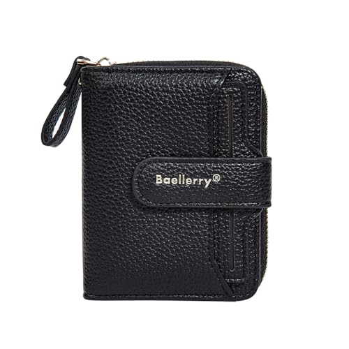 aolaso Kleine Frauen Brieftasche PU Leder RFID-Blockierung Bifold Karteninhaber Geldbörse mit Reißverschluss Münztasche von aolaso