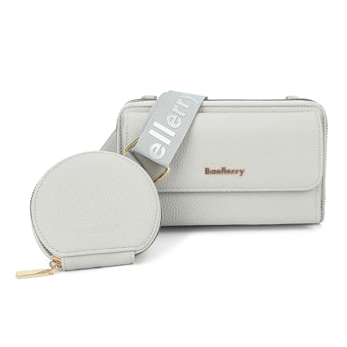 aolaso Kleine Handy Umhängetasche Damen RFID-Blockierung Handy Crossbody Geldbörse mit Kreditkartenfächern & kleine Münze Pouch für Damen von aolaso