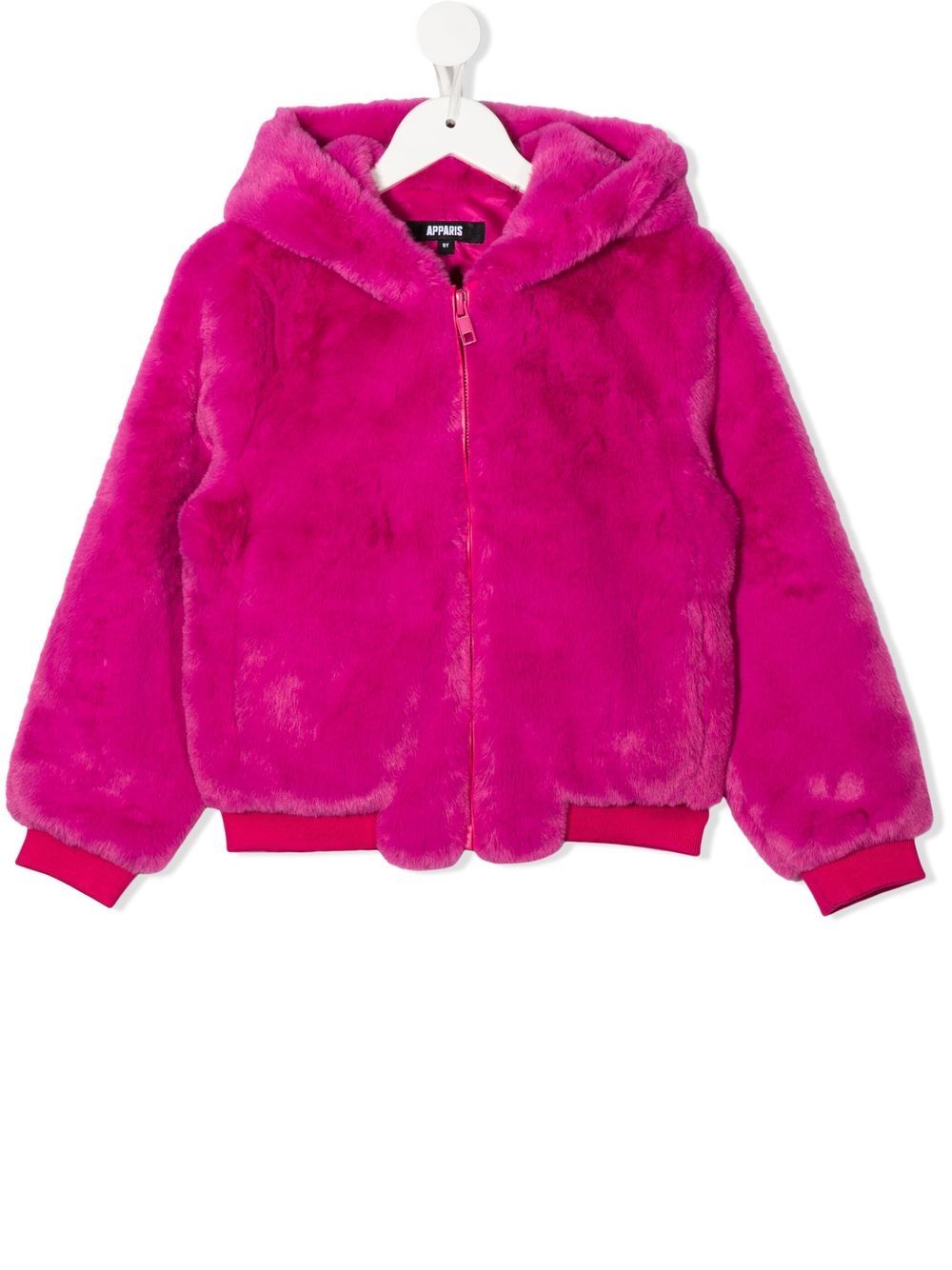 apparis kids Kapuzenjacke aus Faux Fur - Rosa von apparis kids