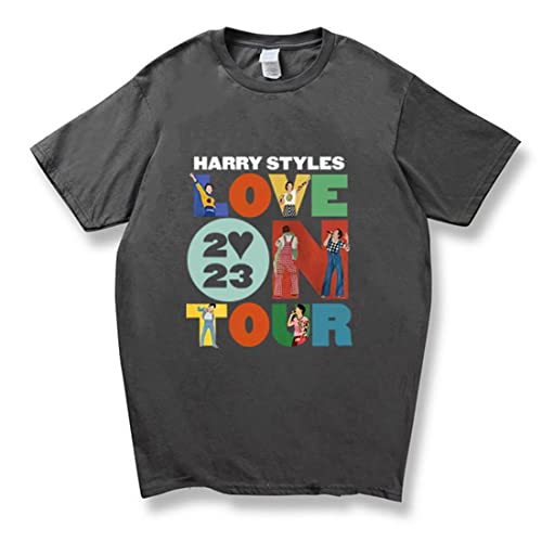 2023 Love On Tour T-Shirt Männer Frauen Hip Hop Kurzarm T-Shirts Sommeroberteile (Grau1,M,M) von appe