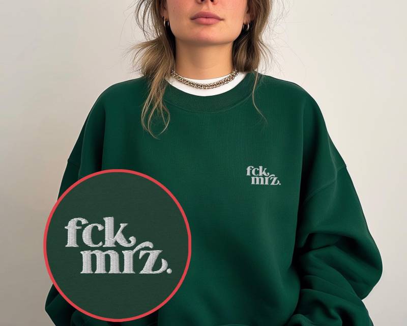 Fck Mrz Stickerei Sweatshirt, Unisex Pulli Anti Cdu Csu, Anti-Fascist, Protest, Straßenbild, Brandmauer Merz, Töchter, Nicht Mein Kanzler von appleeatmoon