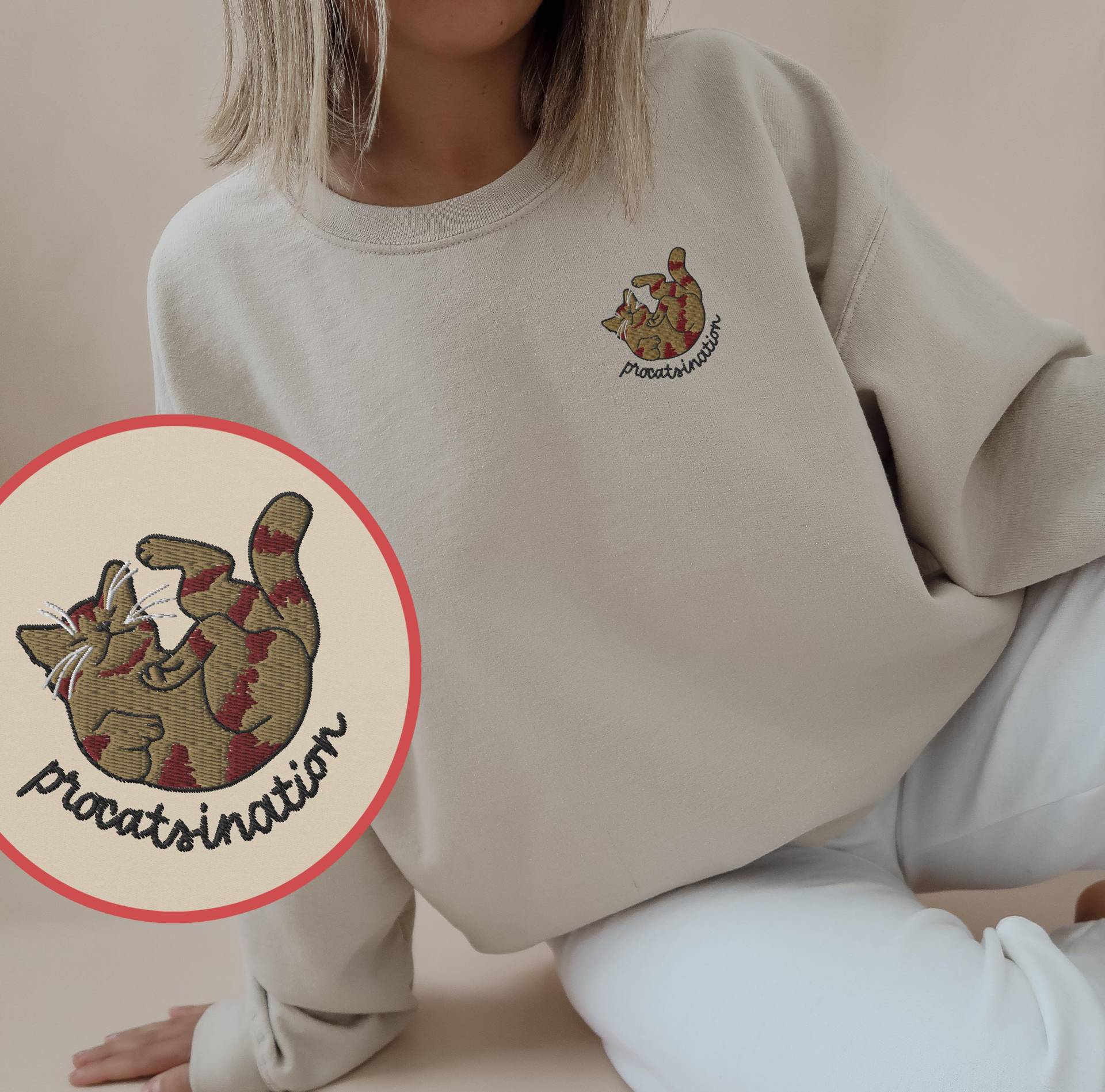 Procatsination Stickerei Sweatshirt Oversize Pullover Unisex Stop Procrastinating Quotes Overcome Procrastination Time Management Motivation Procatsination Stickerei Sweatshirt Oversize Pullover Unisex Stop Procrastinating Quotes Overcome Procrastination Time Management Motivation von appleeatmoon