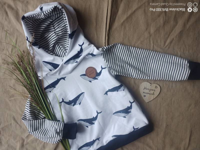 Hoodie/Pullover Wal 98 - 164 Hoodie/Pullover Wal 98 - 164 von applizierschnecke