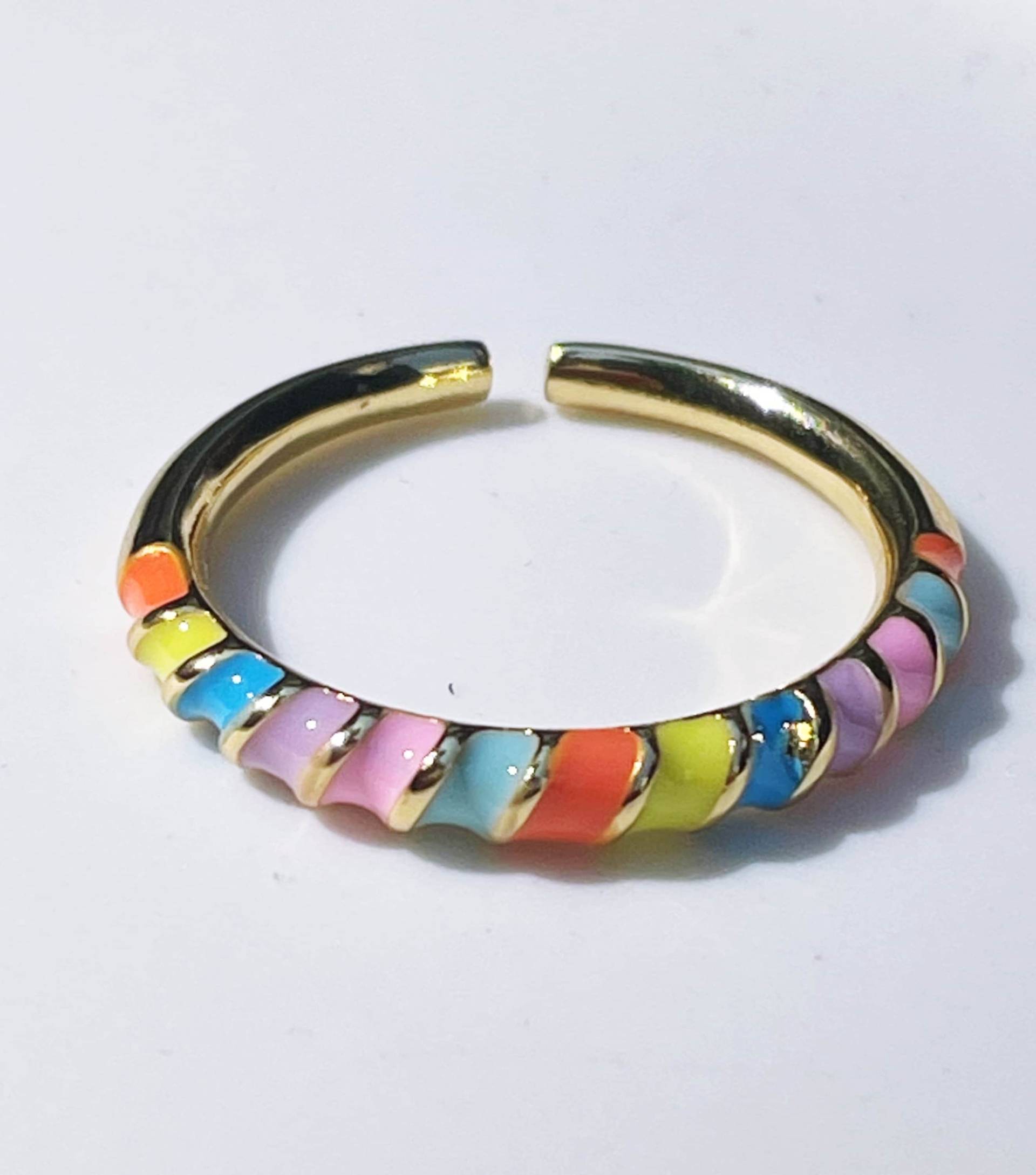 Colorful Candy Statement Ring Größenverstellbar von aprilandcloud