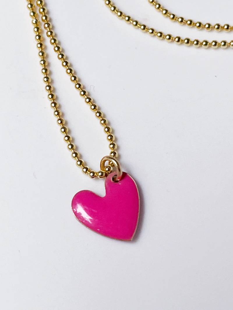 Kugelkette Herz Charm „Sweetheart" Kugelkette Herz Charm „Sweetheart" von aprilandcloud