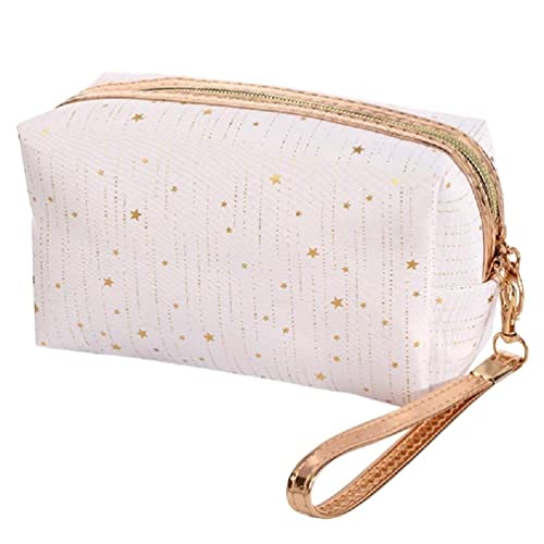 Damen Kosmetiktasche Mit Sternenmuster Make Up Tasche Reisetasche Wasch Kulturbeutel Damen Make Up Tasche Tamponhalter Etui Kleine Kosmetiktasche Mit Sternmuster Multifunktionale von apughize