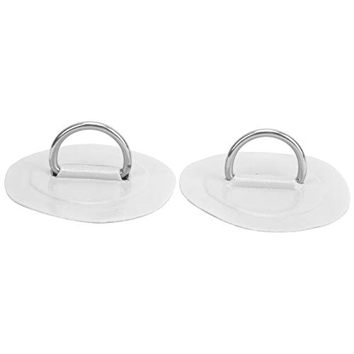 2pcs Aufblasbares Boot Kajak D-Ring Pad Patch PVC Marine Edelstahl Fester Schnallen Grau 2pcs Aufblasbares Boot Kajak D-Ring Pad Patch PVC Marine Edelstahl Fester Schnallen Grau von aqxreight