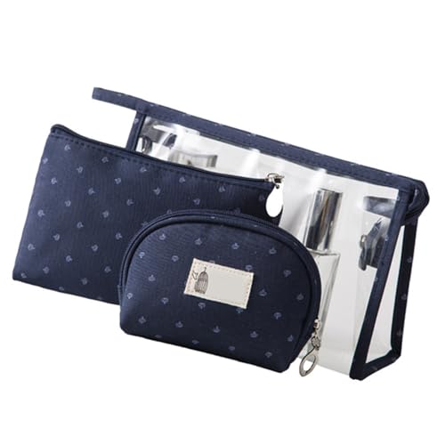 aqxreight 3 PCs Make -up -Beutel Multifunktion Tragbares Klares PVC Reisebottenkosmetik Toilettenbeutel für Frauen Mädchen oder EIN Make up Liefert 3 PCs Bag3 Stück Kosmetikbeutel SetClear PVC (Navy aqxreight 3 PCs Make -up -Beutel Multifunktion Tragbares Klares PVC Reisebottenkosmetik Toilettenbeutel für Frauen Mädchen oder EIN Make up Liefert 3 PCs Bag3 Stück Kosmetikbeutel SetClear PVC (Navy von aqxreight