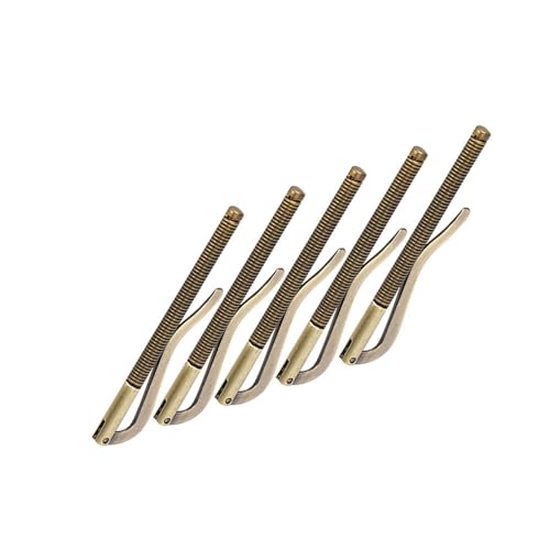 aqxreight 5pcs Clamp/Holder für Brieftaschen -Elektroplattenstahl mit Starker Feder 85 -mm Geldhalter in 4 Oberflächen (Alter Schwung) von aqxreight