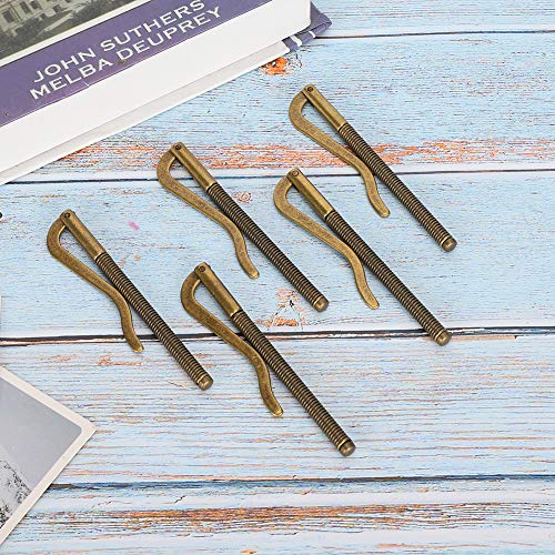 aqxreight 5pcs Clamp/Holder für Brieftaschen -Elektroplattenstahl mit Starker Feder 85 -mm Geldhalter in 4 Oberflächen (antike Bronze) von aqxreight