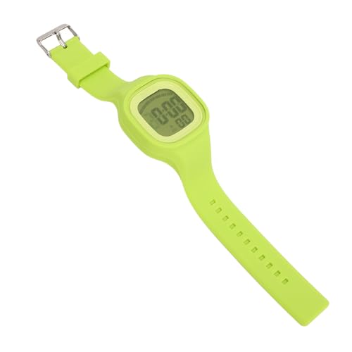 aqxreight Kids Analog Watch 50m 7 Farb LED Backlight Alarm Stoppwatch Week Kalender Silikonband Digital Watch für Jungen Mädchen Gelb (Green) von aqxreight