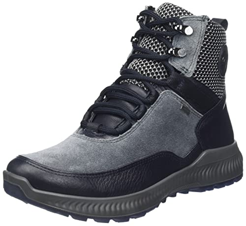 ARA Damen Hiker Schnür Boot, BLAU,GRAPHIT/SCHWARZ-SILVER, 37 EU Weit von ARA