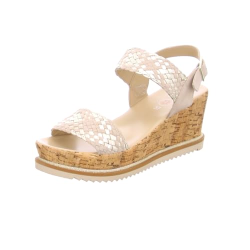 ara Damen Parma Sandal, Sand,Platin-Multi, 40 EU von ARA