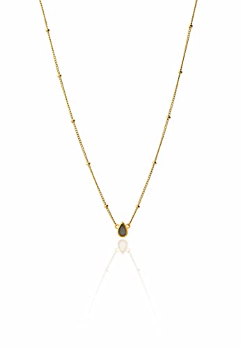 LABRADORITE DROP gold necklace von Aran Jewels