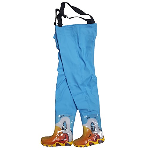 TAMS Kinderwathose Hellblau 20/21 Matschhose Kinder Wathose Anglerhose Fischerhose Spielhose von TAMS