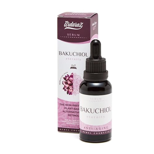 Ardaraz Serum Gesicht mit Bakuchiol, dem pflanzlichen Retinol. Konzentriertes Anti Falten Serum für Frauen, verbessert die Hauttextur. Mit Hyaluronsäure, geeignet für empfindliche Haut 30 ml von ardaraz
