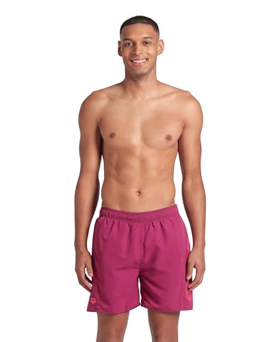 arena Men's Fundamentals Logo Boxer R Swim Trunks, Dark Purple-Calypso Coral, XXL arena Men's Fundamentals Logo Boxer R Swim Trunks, Dark Purple-Calypso Coral, XXL von arena