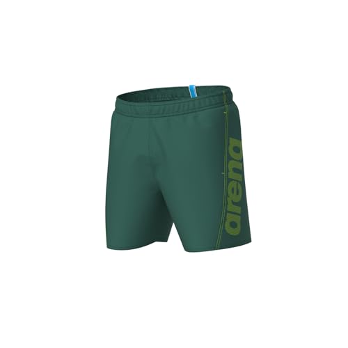 arena Men's Fundamentals Logo Boxer R Swim Trunks, Mangrove-Artic Lime, XXL von arena