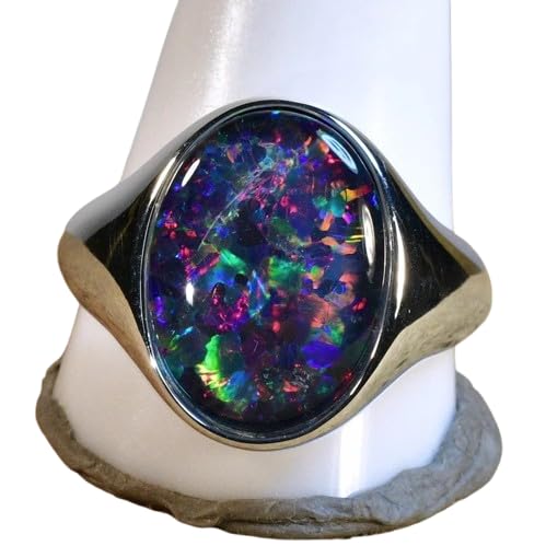 Natürlicher Ovalschliff, schwarzer Feueropal, Edelstein, handgefertigter Ring, 925er Sterlingsilber, Geburtsstein Oktober, Geburtstag, Verlobung, Jahrestag, Hochzeit, Herrenring, alle Silber/Edelstein Natürlicher Ovalschliff, schwarzer Feueropal, Edelstein, handgefertigter Ring, 925er Sterlingsilber, Geburtsstein Oktober, Geburtstag, Verlobung, Jahrestag, Hochzeit, Herrenring, alle Silber/Edelstein von arenaworldFZ