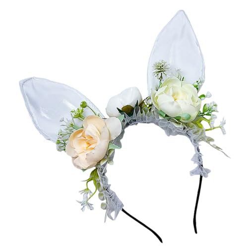 Elastisches Haarband mit Hasenohren für Partys und Cosplay von arenmi