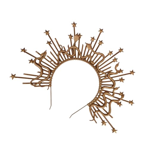Medusas Kopfschmuck, goldfarben, Schlangenkronen, mythisches Kostüm, modisches Accessoire für trendige Frauen, Halloween-Partyzubehör Medusas Kopfschmuck, goldfarben, Schlangenkronen, mythisches Kostüm, modisches Accessoire für trendige Frauen, Halloween-Partyzubehör von arenmi