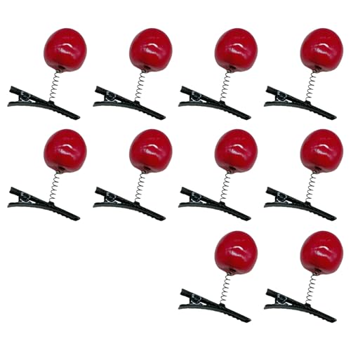 arenmi 10 Stück anspruchsvolle Kirschen Haarspangen für Frauen und Mädchen, vielseitiges Styling-Zubehör für Zöpfe und Pferdeschwanz von arenmi