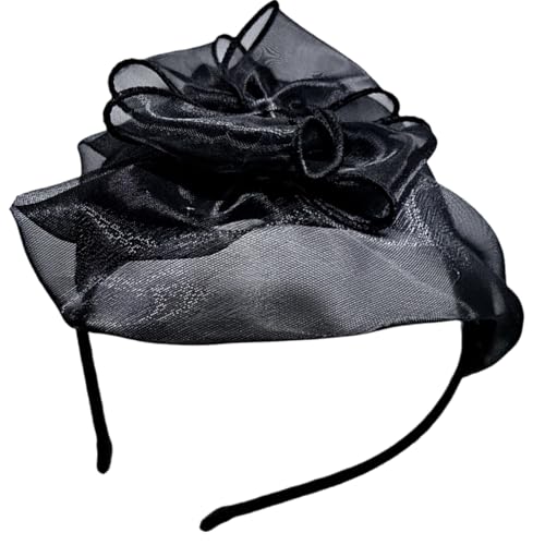 arenmi Fascinator Stirnband Hut für Frauen mit Blume Haarschmuck Kopfschmuck Haarschmuck Kopfbedeckung für Party Hochzeit Event von arenmi