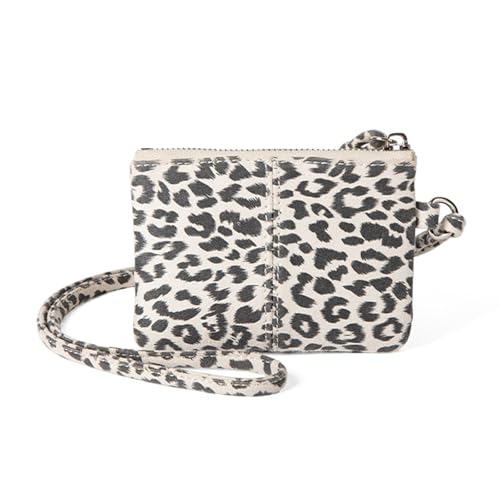 arenmi Halskette mit Leopardenmuster, Ausweishalter für Damen, PU-Leder, Geldbörse mit weichem Umhängeband und kompakten Designs arenmi Halskette mit Leopardenmuster, Ausweishalter für Damen, PU-Leder, Geldbörse mit weichem Umhängeband und kompakten Designs von arenmi