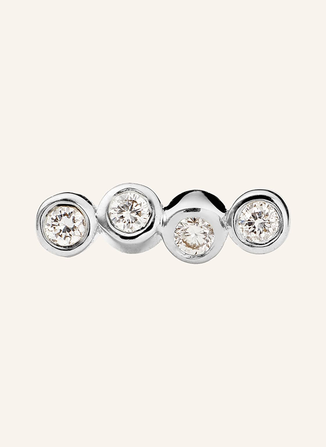 Ariane Ernst Ohrstecker The One Stud No.4 Aus 18 Karat Weißgold Mit Diamanten silber Ariane Ernst Ohrstecker The One Stud No.4 Aus 18 Karat Weißgold Mit Diamanten silber von ariane ernst