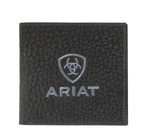 ARIAT LARGE BIFOLD WALLET BULL HIDE BLACK von ariat