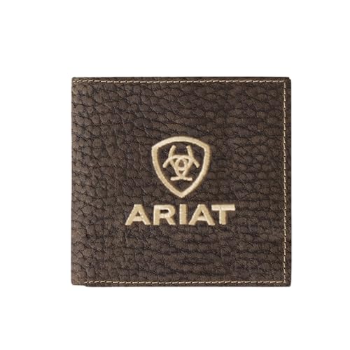 ARIAT LARGE BIFOLD WALLET BULL HIDE BROWN von ariat