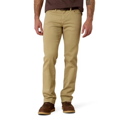 ARIAT Men's M7 Rocker Stretch Grizzly Straight Jean, Dark Khaki, 33L x 32W von ARIAT