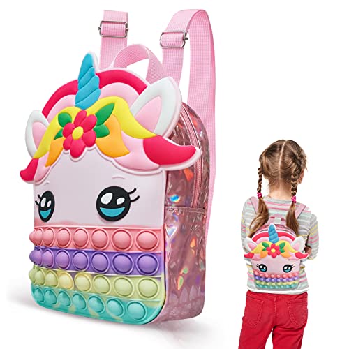 ariel-gxr Pop it 2-in-1-Mädchenhandtasche, Pop-Tasche, Push-Bubbles-Spielzeugtasche mit verstellbarem Schultergurt für Mädchen und Kinder von ariel-gxr